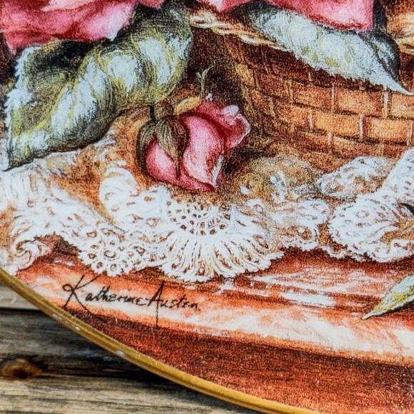 Vintage Franklin Mint Grace De’ Monaco Rose Plate, Limited Edition # R8794 - Picture 3 of 6